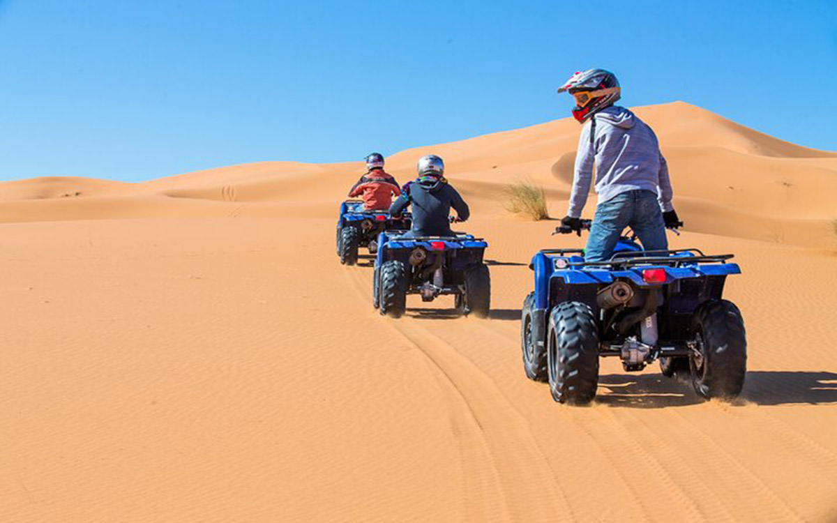 quad bike tour in zagora desert